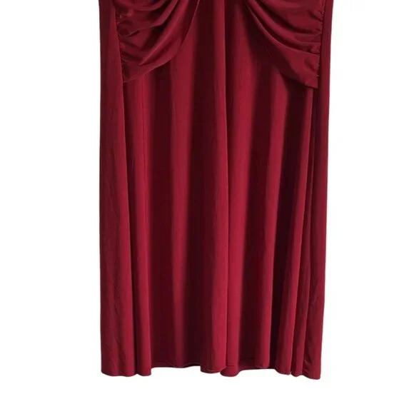 Perseption Concept Vintage Red Dress Rhinestone Ring Detail XL Valentines Day - Picture 3 of 7